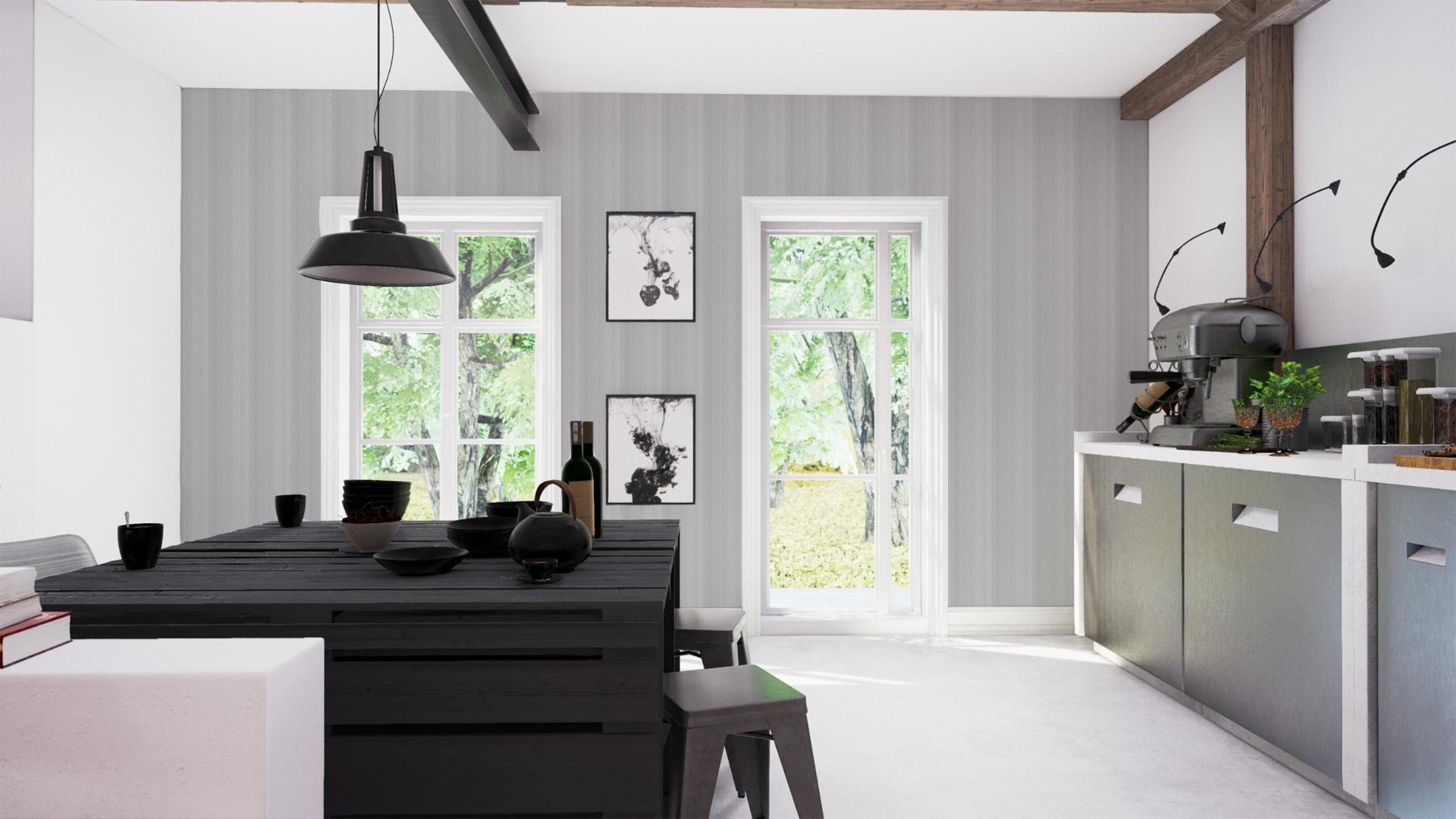 Обои под покраску Anaglypta Pro Herringbone RD80103 фото в интерьере